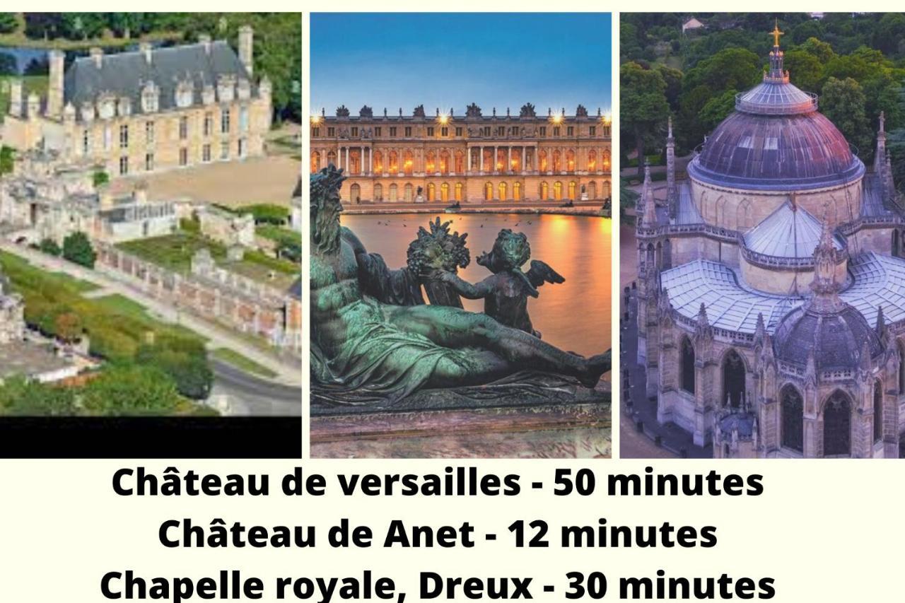Gite La Fontaine -Cozy-1H De Paris -Jacuzzi Privatif La Boissiere (Eure) Exterior photo